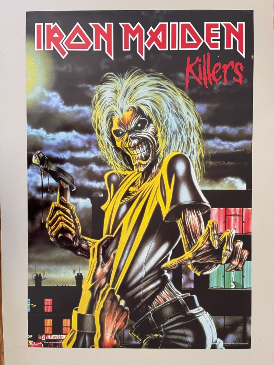 IRON MAIDEN,'KILLERS ', AUTHENTIC LICENSED 2005 POSTER | eBay