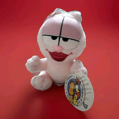Garfield Arlene Vintage 6 Zoll rosa Stofftier Plüschtier mit Original Etikett 2002.