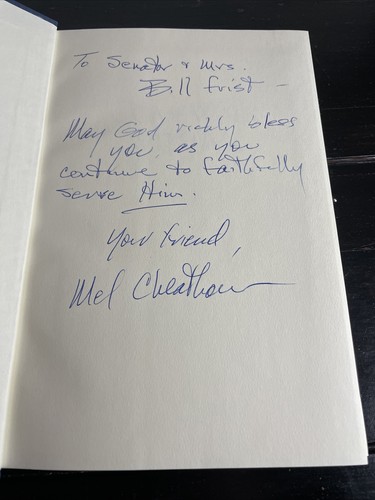 Come Walk With Me von Melvin Cheatham, M.D. Signiert & beschriftet Sen. Bill Frist - Bild 2 von 10