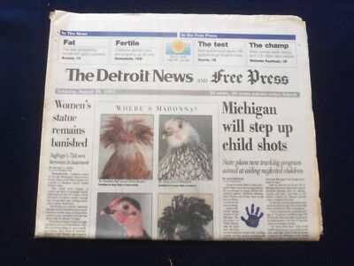 1995 AUG 26 DETROIT NEWS/FREE PRESS NEWSPAPER-MICHIGAN UPS CHILD SHOTS - NP 7213