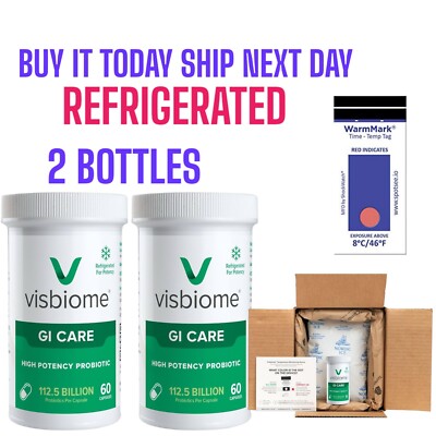 2) Visbiome GI CARE High Potency Probiotic-112.5 BILLION 120 Capsule EXP:04/2026