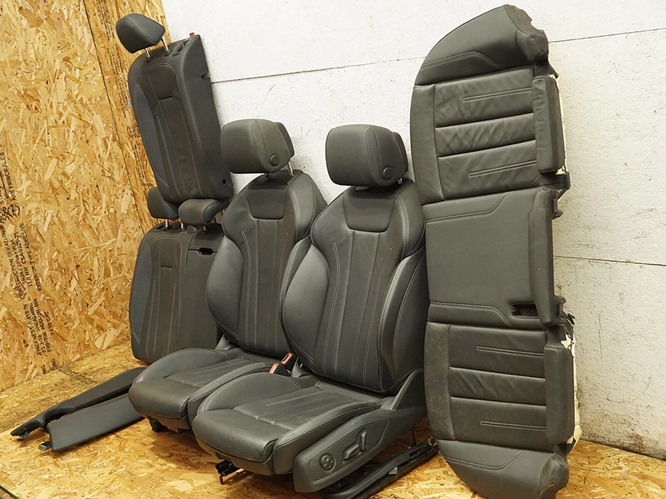 2017 - 2023 Audi A4 B9 Seat Leather Bucket Electric Cushion Front Rear Set Oem - Image 2 of 4