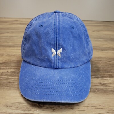 Morpho Butterfly Hat Cap Strap Back Blue Cotton Embroidered Adjustable ...