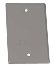 New Sigma Outlet Box Cover Gray 14240 Metal