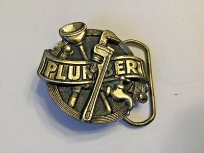plumber belt buckle