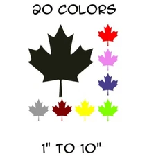 Maple Leaf Sticker Vinyl Decal - Canada Tree Fall Car Window Bumper Laptop Decor