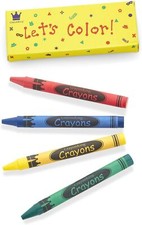 CrayonKing 150 Sets of 4-Packs in a Box 600 total bulk Crayons Restaurants,...