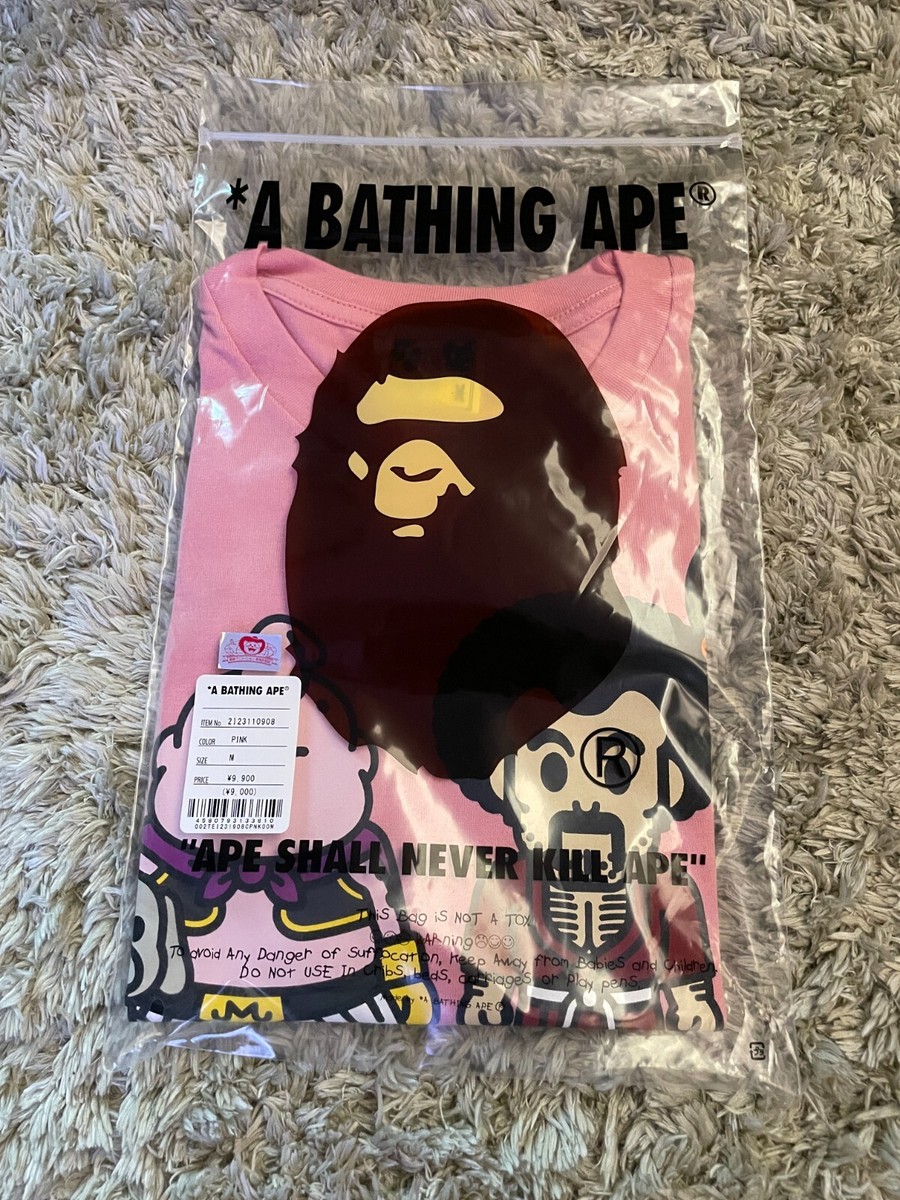 A Bathing Ape Dragon Ball Z Majin Buu & Mr Satan T-Shirt size M 