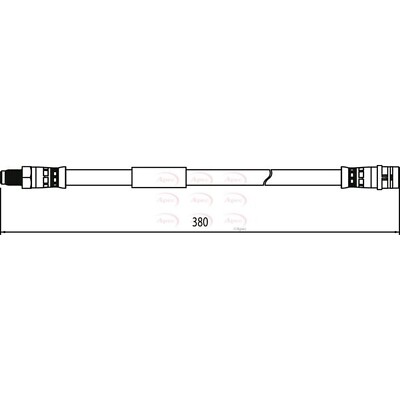 Apec Brake Hose HOS4034 Fits Mercedes-Benz - OE Specification & Quality