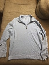 Men Van Heusen Blue Pullover Classic Fit Medium