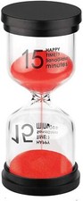 15 Minute Sand Timer Hourglass for Kids Kitchen Games Classroom Activities Decor