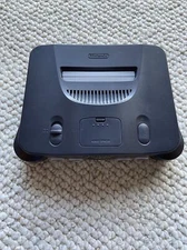 NINTENDO 64 N64 MODEL: NUS-001 HOME CONSOLE, CONTROLLER, RUMBLE PAK, AND CORDS 