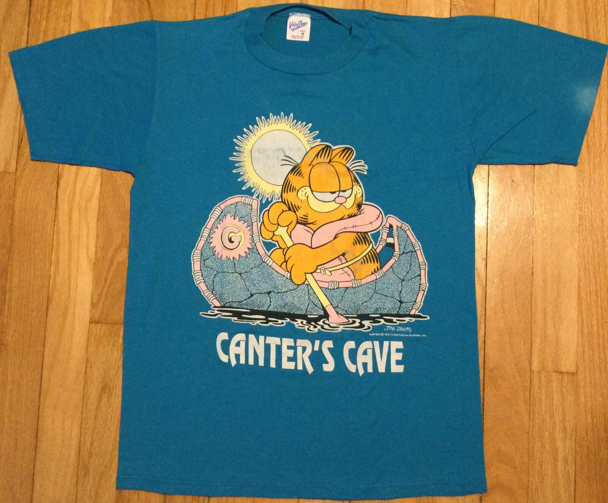 eBay comics t | shirt 80s Vintage cute Canter\'s stitch single cartoon M GARFIELD Cave