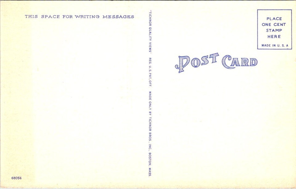 Klinger Lake from the Bluffs, KLINGER LAKE, Michigan Linen Postcard