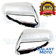 15-17 Ford Edge Triple Chrome Mirror Cover Wturn Signal Hole 1 Pair 2015-2017