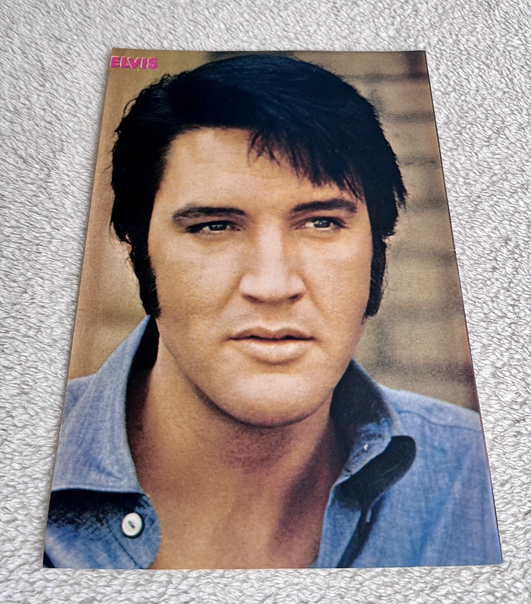 ELVIS PRESLEY 1974 Clipping Poster Swedish Music Magazine Tiffany