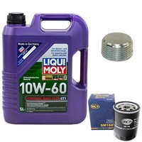 MotoröL Set 10W-60 5 Liter + ÖLfilter + Schraube FüR Lancia Y10 Dedra Lybra 1.6