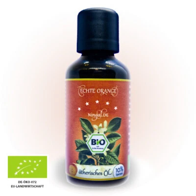 NINGAL.DE NATURWARENHANDEL BIO Orangenöl 100ml - Frisches Orangenöl (bio-zertifiziert)