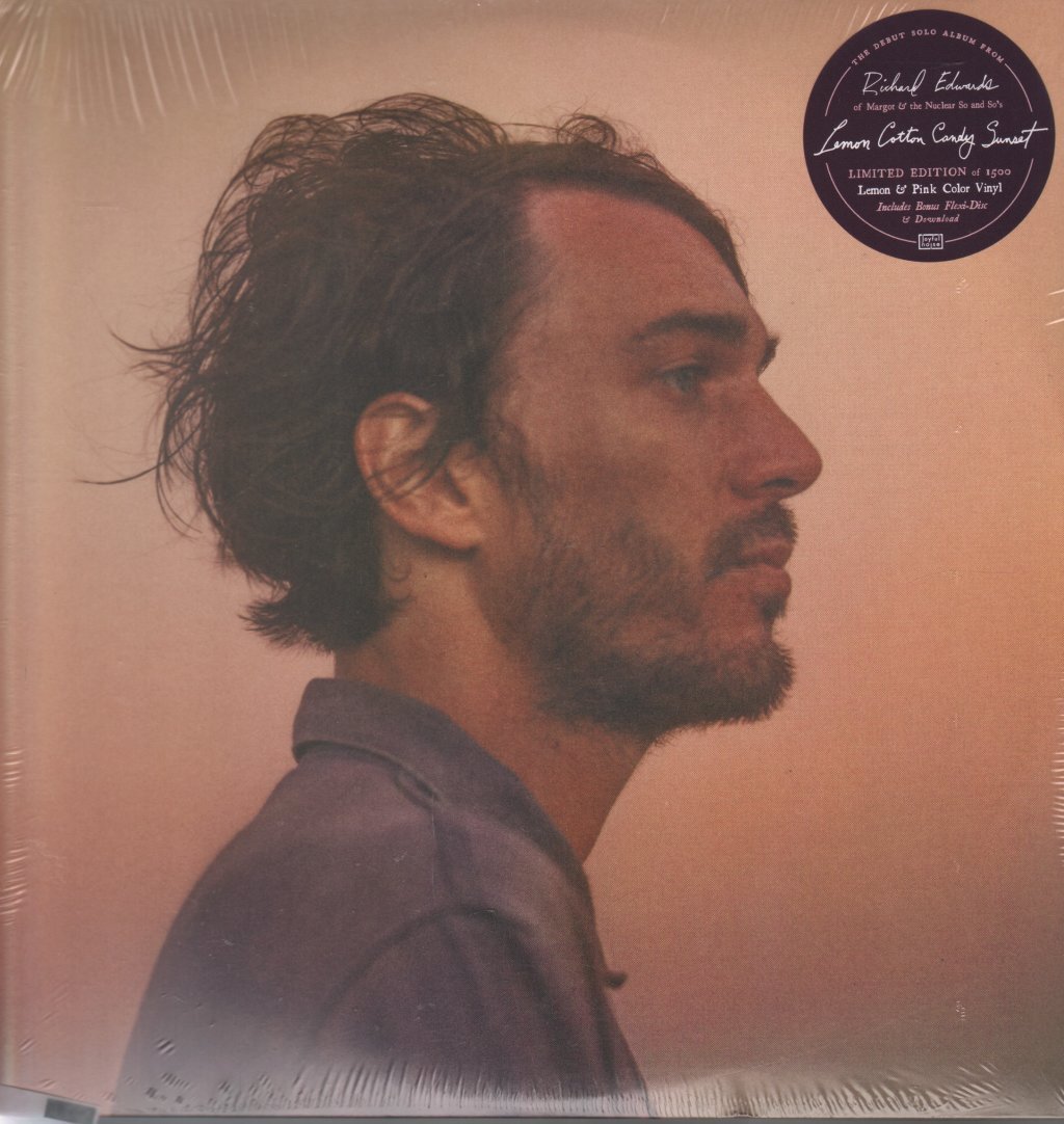 Richard Edwards Lemon Cotton Candy Sunset double LP vinyl Europe Joyful Noise