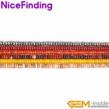 2x4mm Natural Agate Gemstone Rondelle Heishi Spacer Beads Jewelry 15'' Wholesale