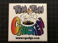 TEN TON CHICKEN Sticker Jam Band Progressive Rock Tye-Dye Hippie Berkeley CA 