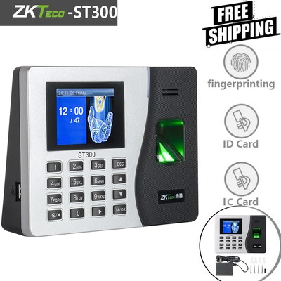 ZKTeco ST300 ID/IC Fingerprint Time Clock Attendance Machine TCP/IP, U Disk NEW