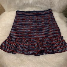 Janie  Jack Stripes Ruffle Boucle Skirt, Size 4
