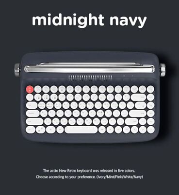 Actto Retro Mini Bluetooth Multi-Pairing Wireless Keyboard / B303