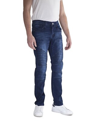 400 UOMO Men's Slim Fit Stretch Straight Leg Denim Jeans - Many Styles