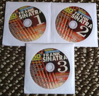 3 CDG CHARTBUSTER GREAT OLDIES OF FRANK SINATRA KARAOKE SET CDG5058 (50 SONGS)