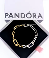 New 100% Authentic Gold + Silver PANDORA ME Link Chain Bracelet 563689C00