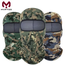 Tactical Balaclava Camo Face Mask UV Protection Ski Sun Hood Cover for Men Women