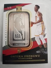2020 Rookie Onyeka Okongwu Panini Impeccable Silver Troy Ounce 41 RC At Hawks /8