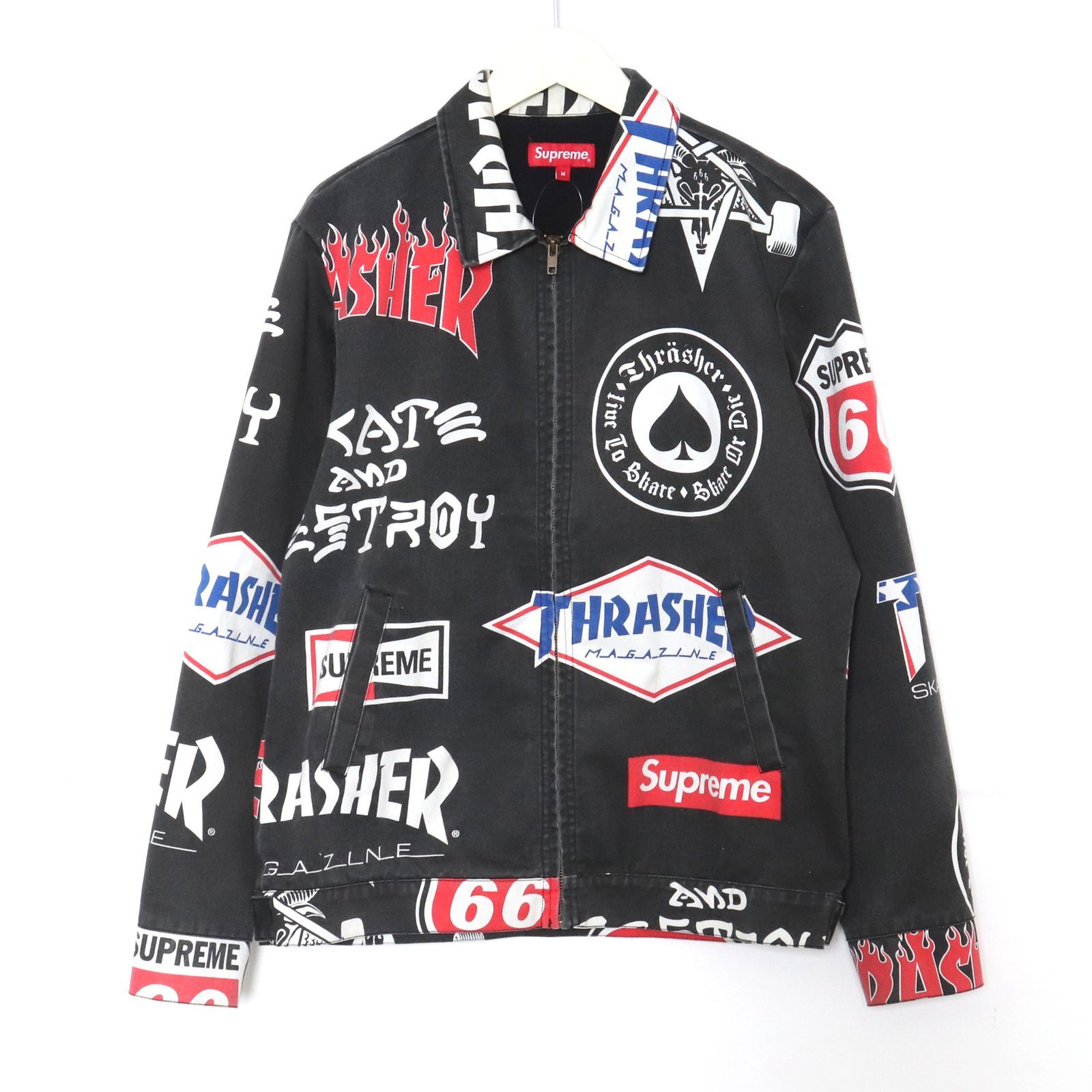 Supreme x Thrasher Work Jacket Black Size M 15SS Work Jacket | eBay
