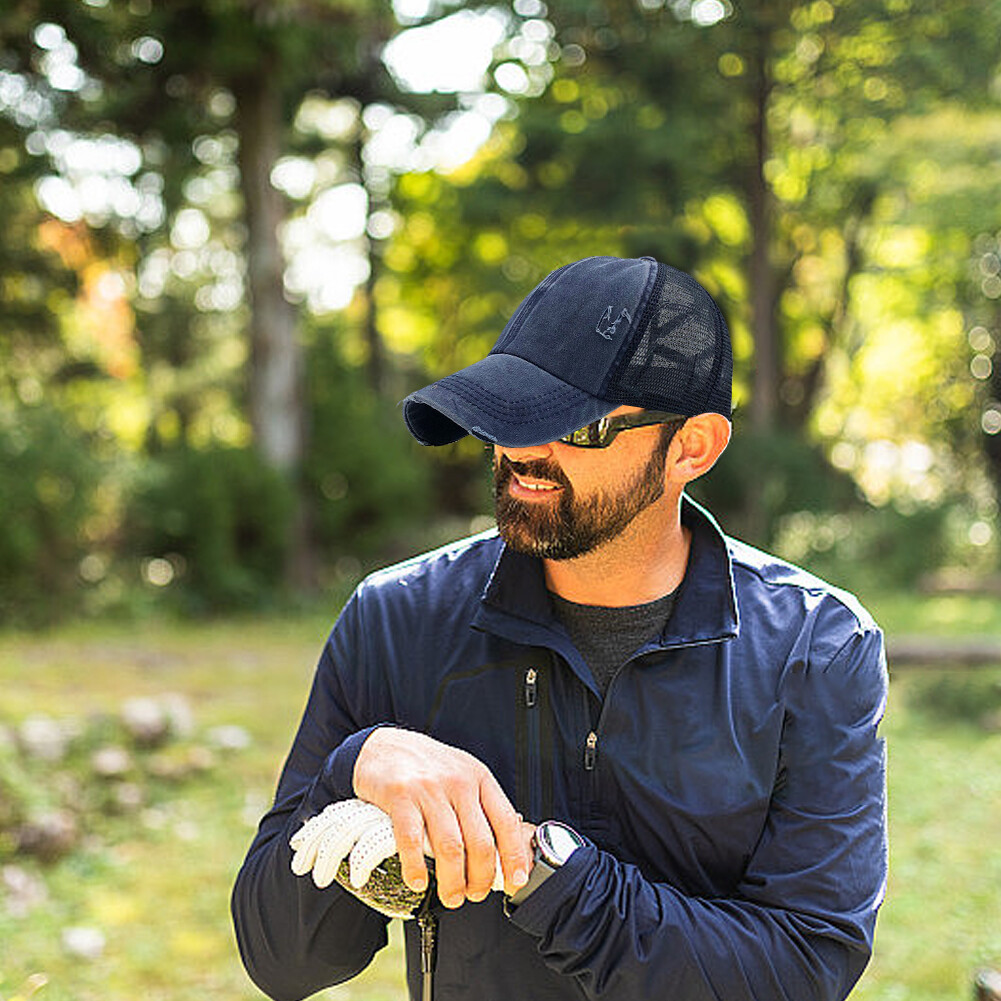 PONY Criss Cross Hat Trucker Cappello a Rete Traspirante Alta Coda di Cavallo Berretto da Baseball per Donna