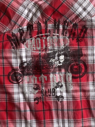 Dickies Plaid Short Sleeve Button Front Shirt Boys Size 14 - Picture 6 of 6