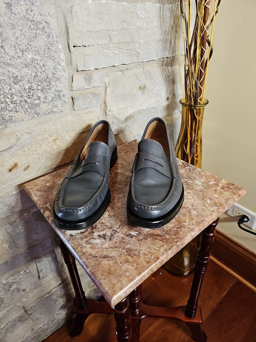Ferragamo Leather Loafer, Grey Ferragamo Leather Loafer – Bluefly main image 2