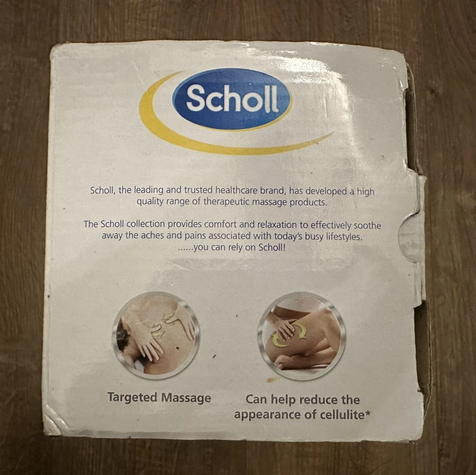 Scholl Rolling Shiatsu Masajeador Espalda Cuerpo Piernas Masaje Relajante Portátil Mujer Foto 4 de 4