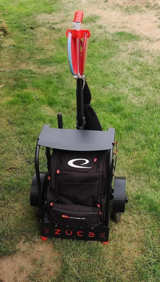Punho de carrinho de golfe a disco e clipe duplo para putter com protetores de pés de carrinho - Imagem 3 de 4