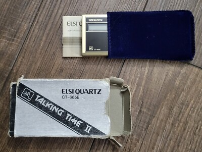 1980's Elsi Quartz Talking Time II (CT-665E)Electric Digital Clock