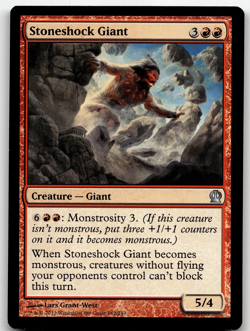 Stoneshock Giant 2x FOIL THS MTG Theros Uncommon MINT red Stoneshock Giant 2x FOIL THS MTG Theros Uncommon MINT red