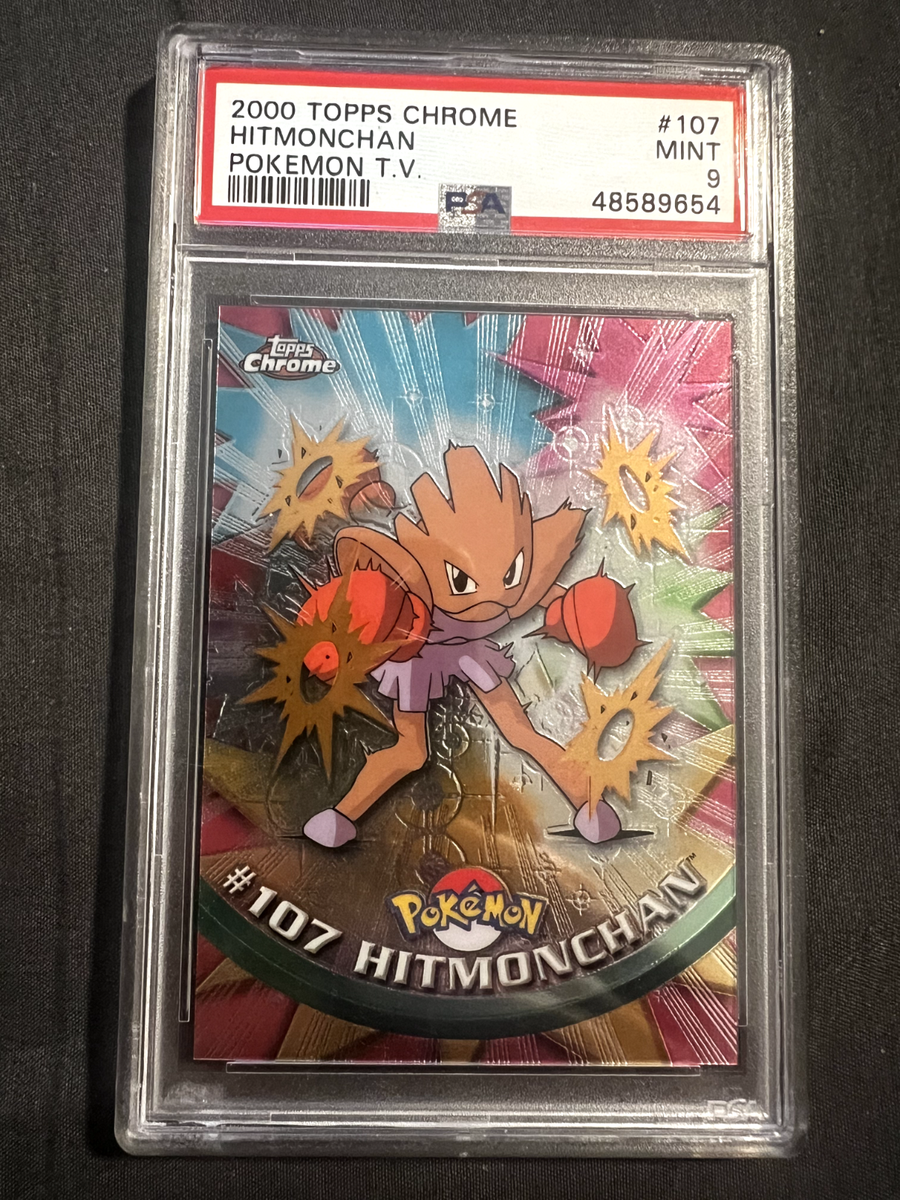 PSA 9 MINT POKEMON TOPPS CHROME 107 HITMONCHAN | eBay