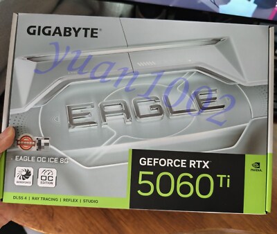 1PCS NEW Gigabyte RTX 5060Ti EAGLE OC ICE 8G Graphics card Fast FedEx or DHL