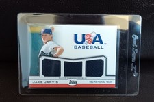 JAKE JARVIS~2011 Topps USA Baseball Triple Worn PATCH~219/240~#TR-JJ~Chrome