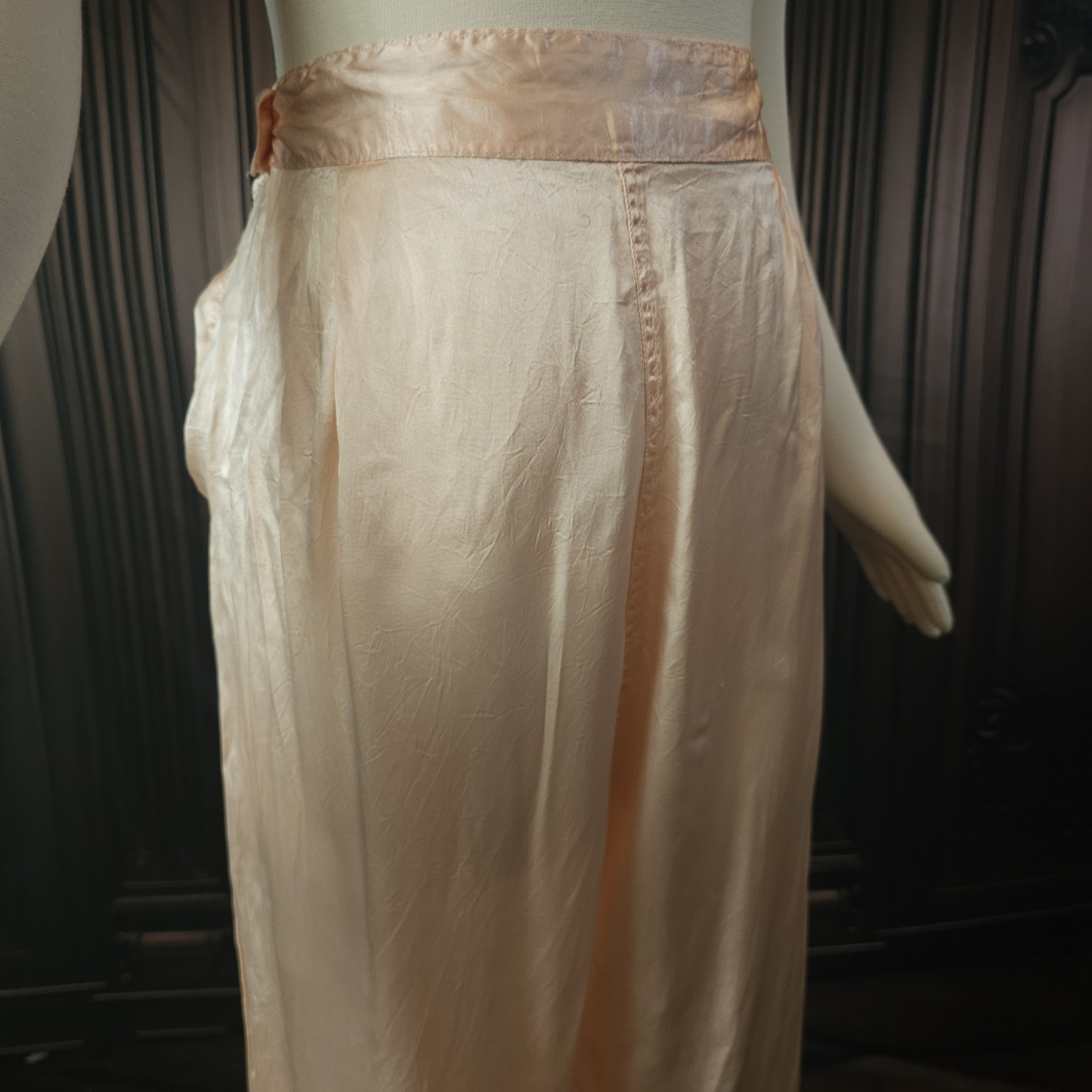 Antique Vintage 1930s Silk Pink Lingerie Beach Pa… - image 4