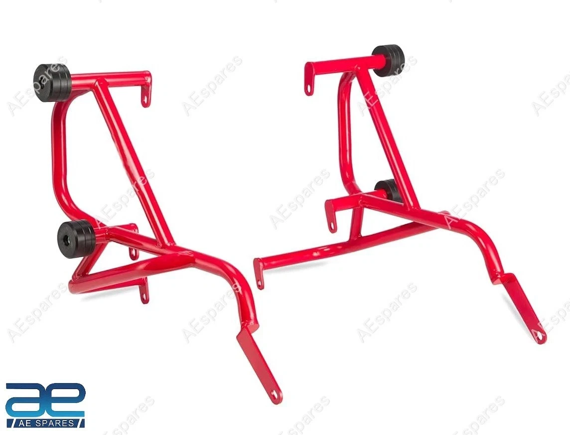 Engine Crash Guard With Sliders Red For Triumph Speed 400 Scrambler 400 X view 3
