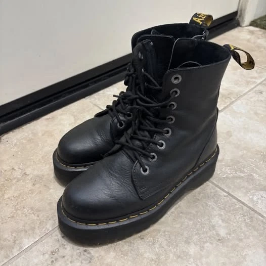 Dr. Martens Jadon Black Boots for Women for sale - eBay