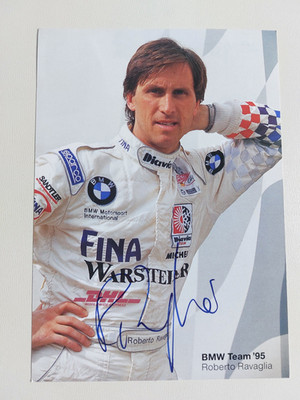 Roberto Ravaglia - BMW Team '95 , DTM , Autogramm-Karte , signiert