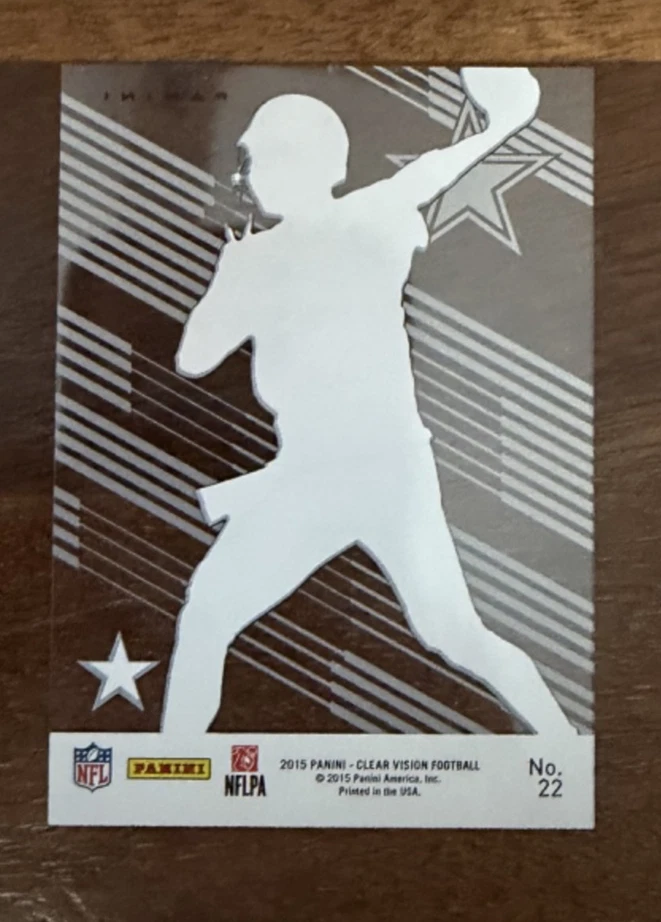 2015 Panini Clear Vision Tony Romo (White Jersey) #22 - Image 2 of 2