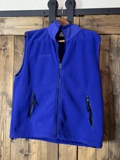 Embroidered Logo Columbia Full Zip Womens Benton’s Fleece Vest Purple Size Large